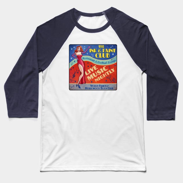 Ink and Paint Club Baseball T-Shirt by ChetArt